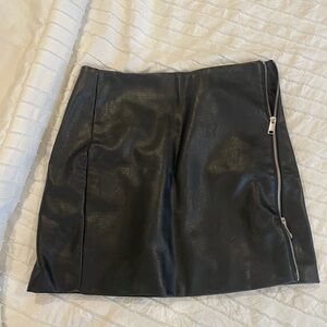 H & M Leather skirt